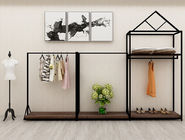 قفسه نمایش حرفه ای لباس خرده فروشی صفحه نمایش قفسه نمایش فولادی برای فروشگاه پوشاک زنان