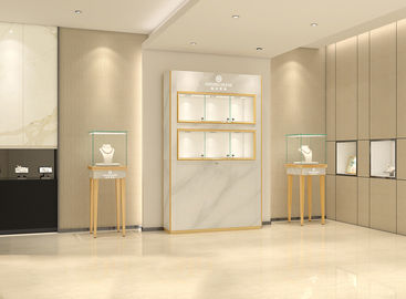 دکوراسیون زیبا دکوراسیون فروشگاهی ویترین کیوسک برای جواهرات 1000 * 350 * 1800mm