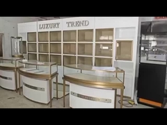 نمايشگاه فروشگاه جواهرات قابل قفل با چراغ LED 4000K-6000k